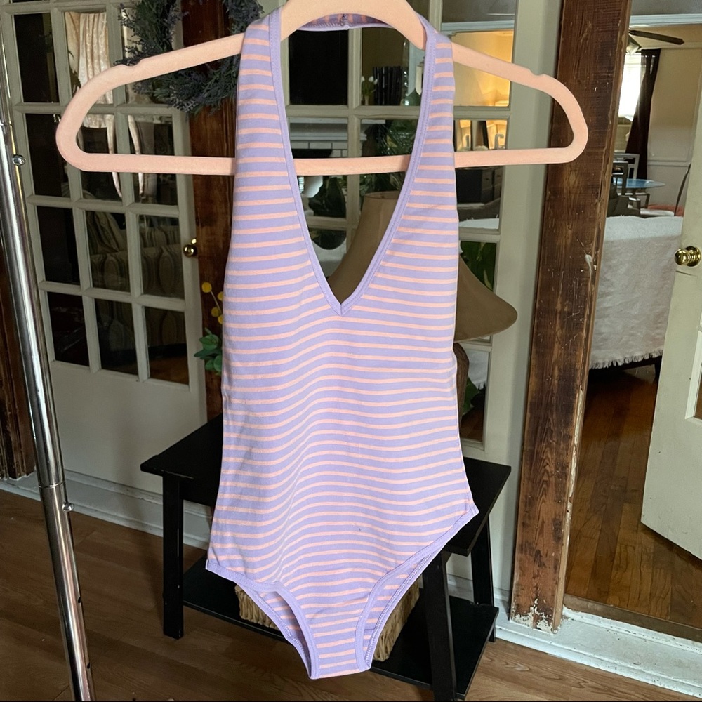 🆕 XS American Apparel backless halter bodysuit